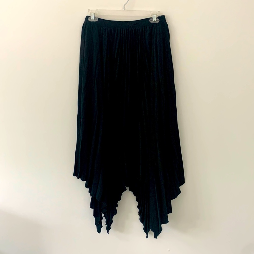 STELEN Pleated black small skirt